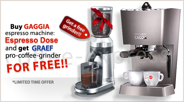 Special Sale - Saeco Espresso Dose & Graef professional coffee grinder!